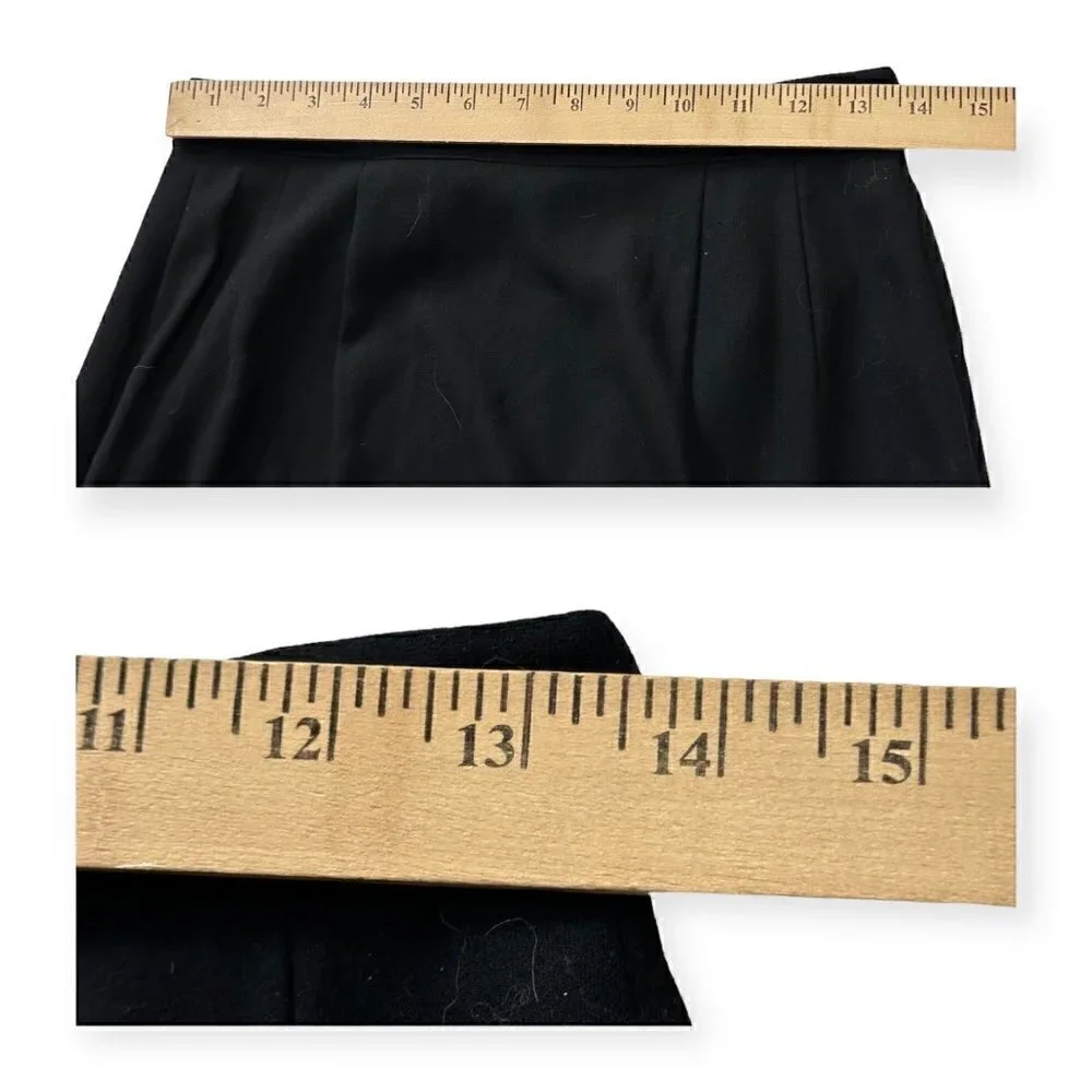 Vintage Atsuro Tayama Black Wrap Midi Skirt,‎ 90s, Size US8/Euro L